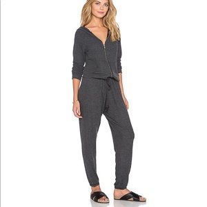 Michael Lauren Gray Zip Up Jumpsuit